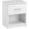 JYSK Internal Sängbord TAPDRUP 1 Låda Vit -Sovrum affär 38871