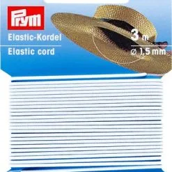 Resårband Rund 1,5mm 3m/pk Vit