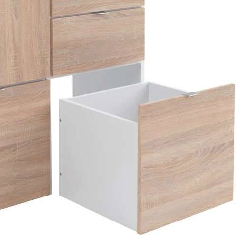 Garderob NAUTRUP 100x200 Ek/vit 4 Garderob NAUTRUP 100x200 Ek/vit - Bild 2