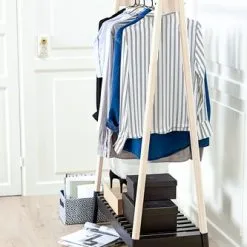 JYSK Internal Klädstång JENNET Natur/svart 8 JYSK Internal Klädstång JENNET Natur/svart -Sovrum affär 77103