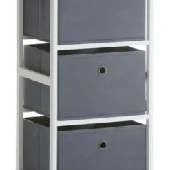 Byrå ODBY 3 Lådor Vit/grå