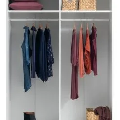 Garderob SATTRUP 151x219 Högglans/ek -Sovrum affär 86229