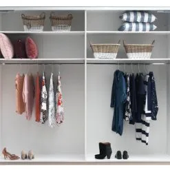 Garderob TARP 250x221 Vit Högglans -Sovrum affär 88343 2