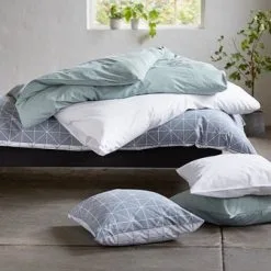 JYSK Påslakanset MARY 150x210 Ljusgrön -Sovrum affär 91333