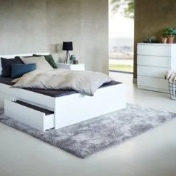 JYSK Internal Sängbord LIMFJORDEN 2 Lådor Vit 7 JYSK Internal Sängbord LIMFJORDEN 2 Lådor Vit -Sovrum affär 95809