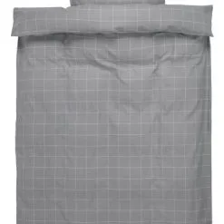 JYSK Påslakanset THERESA Flanell 150x210 Grå
