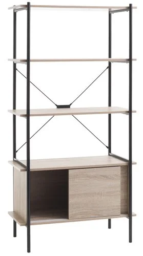 JYSK Internal Hyllenhet VANDBORG 4 H/2 D Ek/svart 6 JYSK Internal Hyllenhet VANDBORG 4 H/2 D Ek/svart - Bild 4