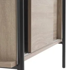 JYSK Internal Hyllenhet VANDBORG 4 H/2 D Ek/svart 13 JYSK Internal Hyllenhet VANDBORG 4 H/2 D Ek/svart -Sovrum affär 98324