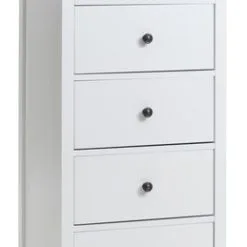 Byrå NORDBY 5 Lådor Vit