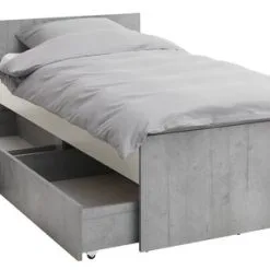 Sängram BILLUND 90x200 Vit/betong 10 Sängram BILLUND 90x200 Vit/betong -Sovrum affär 99010