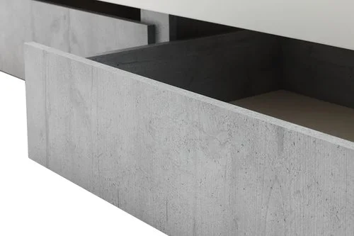 Sängram BILLUND 90x200 Vit/betong 6 Sängram BILLUND 90x200 Vit/betong - Bild 4